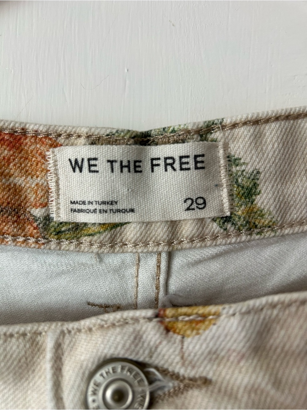WE THE FREE GOOD LUCK PRINT BARREL JEANS - “VEGGIE GARDEN” - Picture 8 of 8